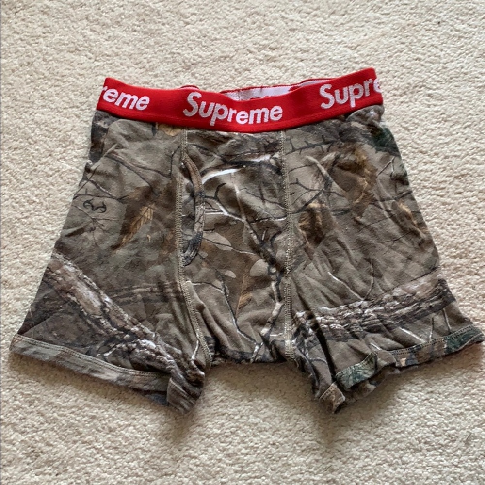 Authentic supreme camo boxers
